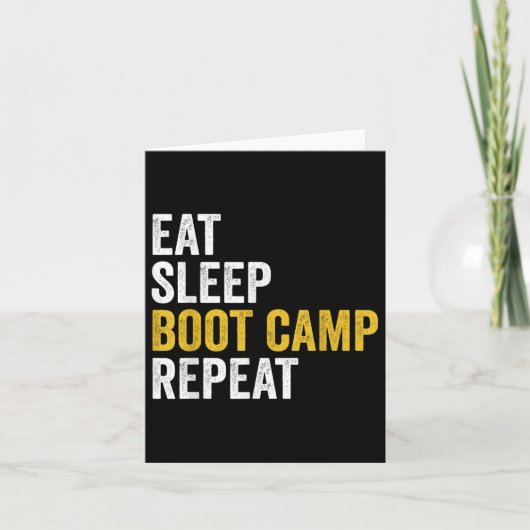 Boot Camp Military Bootcamp Fitness Karte (Vorderseite)