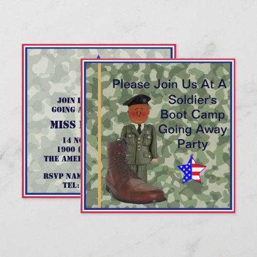 Boot Camp von Black Soldier startet Einladung (Vorne/Hinten)