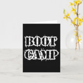 Boot Camp Workout Bootcamp Fitness Karte (Gelbe Blume)
