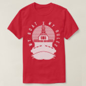 Boot Captain Gift T-Shirt (Design vorne)