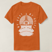 Boot Captain Gift T-Shirt (Design vorne)