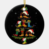 Boot Christmas Tree Line Tanz Funny Dancing Boots Keramik Ornament (Vorne)