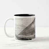 Boot der Mortlock Inseln mit Ausleger Zweifarbige Tasse (Links)