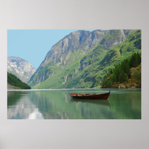 Boot des Wikinger-Plakats Poster