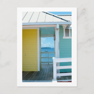 Boot durch Walkway Postkarte