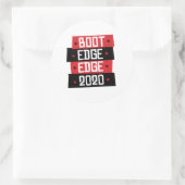 Boot Edge Edge 2020 Runder Aufkleber (Tasche)