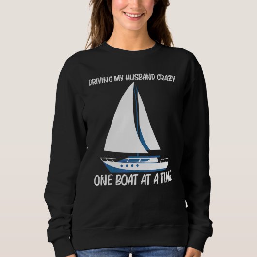 Boot für Frauen Mutter Segeltörn Reise Sweatshirt (Vorderseite)