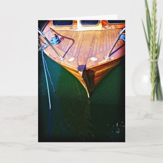 Boot, Grußkarte Karte (Vorderseite)