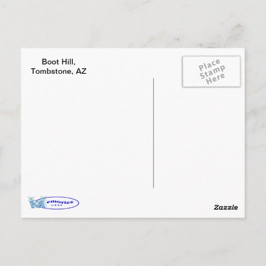 Boot Hill Postkarte (Rückseite)