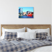 Boot im Albert Dock Leinwanddruck (Insitu (Schlafzimmer))