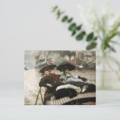 Boot im Hafen Postkarte (Stehend Vorderseite)