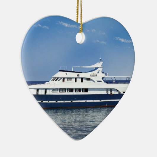 Boot im Meer Keramik Ornament (Rechts)