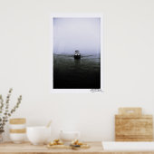 Boot im Nebel Poster (Küche)