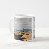 Boot im Strand/Boat on the beach Kaffeetasse (Vorderseite Links)