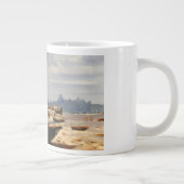 Boot im Strand Jumbo-Tasse (Rechts)