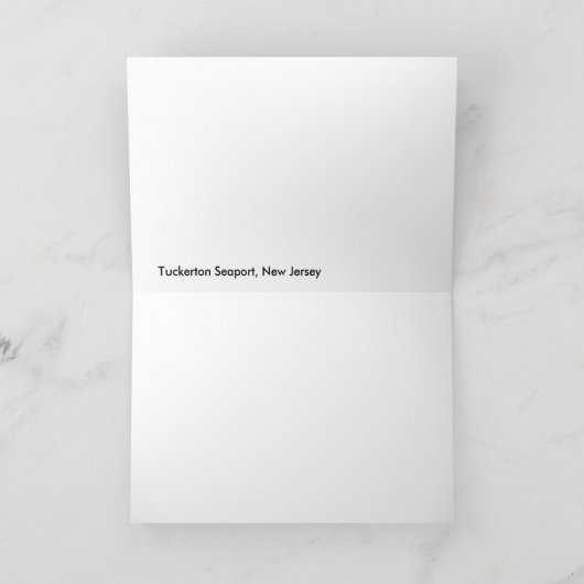 Boot im Wasser Karte (Innenseite)