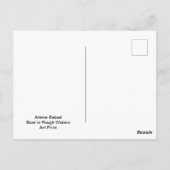 Boot in Rough Waters, Postkarte (Rückseite)