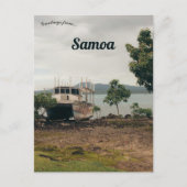 Boot in Upolu Samoa Postkarte (Vorderseite)