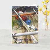 BOOT KARTE (Gelbe Blume)