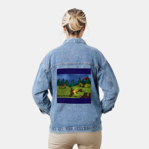 Boot Lagerfeuergeschichten: Ein einsamer Rückzugso Jeansjacke