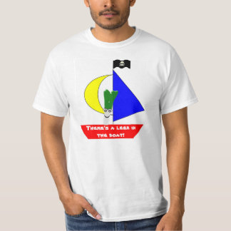 Boot mit einem Lauch humorvoll T-Shirt