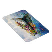 Boot mit farbenfrohen Wildblumen flexibel Magnet (Rechte Seite)