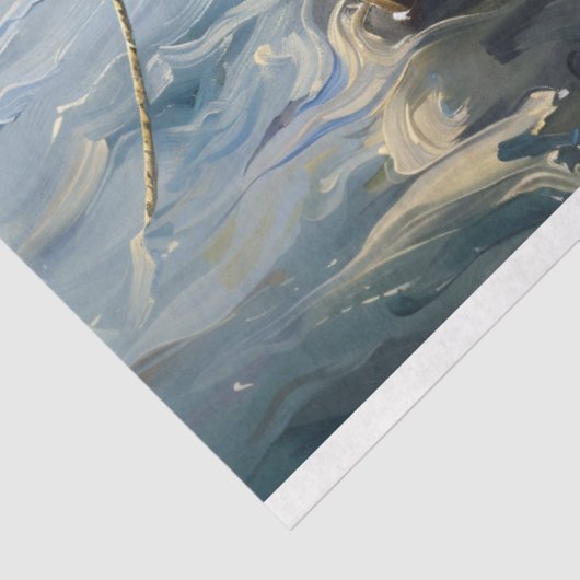 Boot mit Pale Lilac Blume Decoupage Seidenpapier (Ausschnitt)