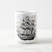 BOOT MIT QUOTE KAFFEETASSE (Mittel)