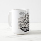 BOOT MIT QUOTE KAFFEETASSE (Vorderseite Links)