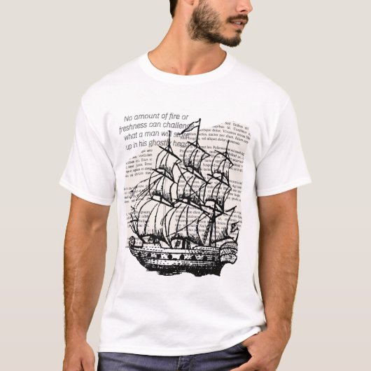 BOOT MIT QUOTE T-Shirt (Vorderseite)