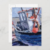 Boot mit Red Buoy Postkarte (Vorne/Hinten)