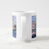 Boot mit roter Boje Jumbo-Tasse (Rückseite)