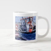 Boot mit roter Boje Jumbo-Tasse (Rechts)