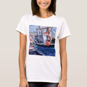 Boot mit roter Boje T-Shirt
