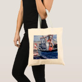 Boot mit roter Boje Tragetasche (Vorderseite (Produkt))
