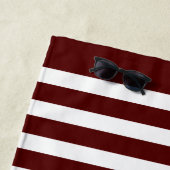 Boot oder Name Nautical Anchor & Oars Paddles Red Strandtuch (Beispiel)