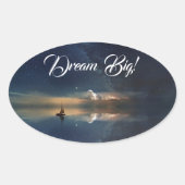 Boot Ovaler Aufkleber (Vorderseite)