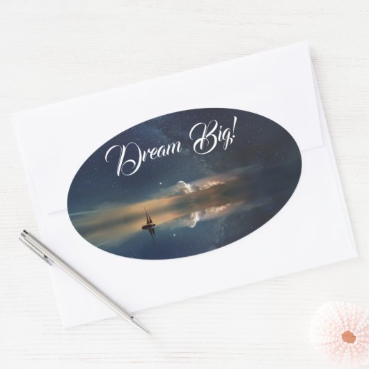 Boot Ovaler Aufkleber (Umschlag)