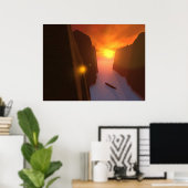 Boot Poster (Heimbüro)