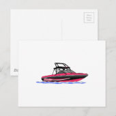 Boot Postkarte (Vorne/Hinten)