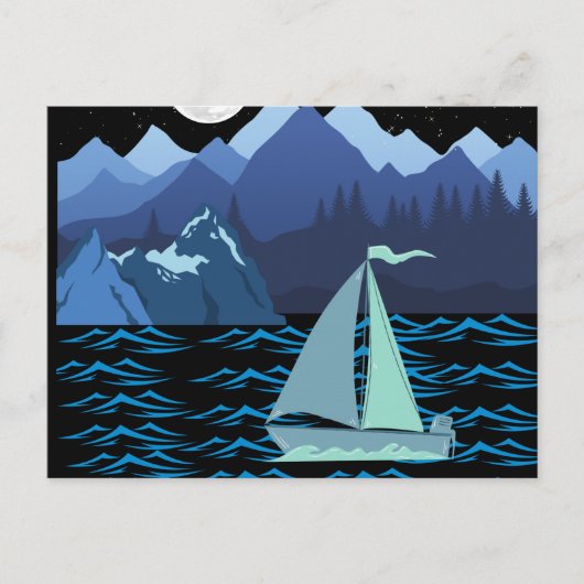 Boot Postkarte (Vorderseite)