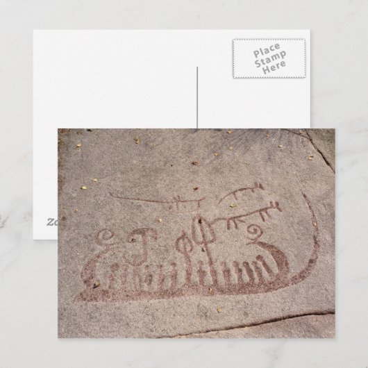 Boot Postkarte (Vorne/Hinten)