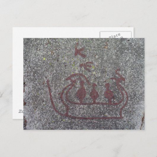 Boot Postkarte (Vorne/Hinten)