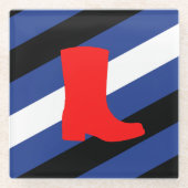 Boot Pride Glasuntersetzer (Vorderseite)