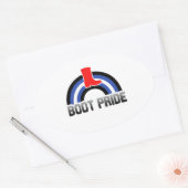 Boot Pride Ovaler Aufkleber (Umschlag)