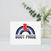 Boot Pride Postkarte (Stehend Vorderseite)