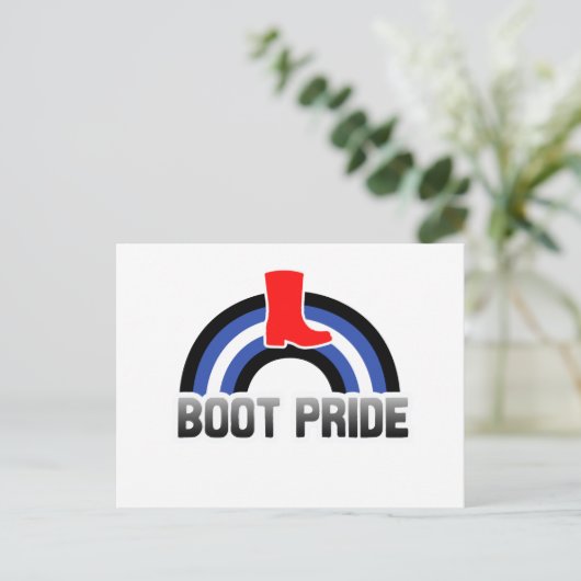 Boot Pride Postkarte (Stehend Vorderseite)