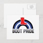 Boot Pride Postkarte (Vorne/Hinten)