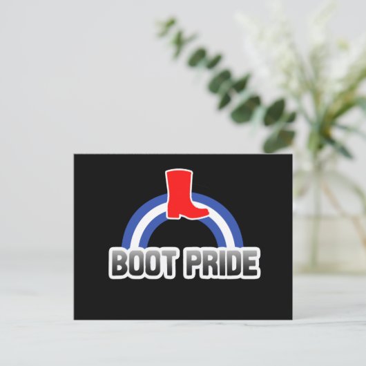 Boot Pride Postkarte (Stehend Vorderseite)