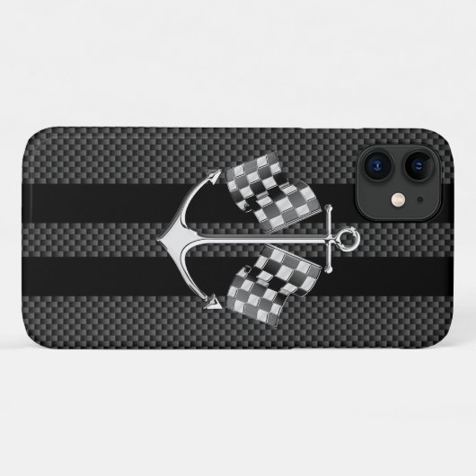 Boot-Racing im Carbon-Stil Case-Mate iPhone Hülle (Rückseite (Horizontal))
